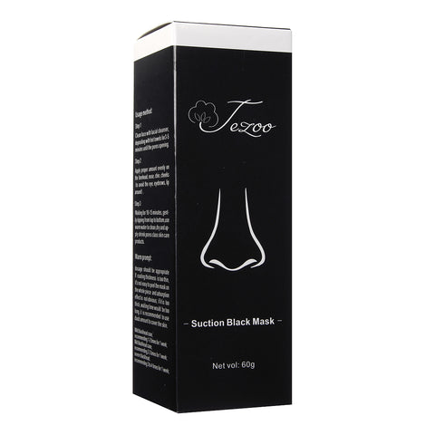Tezoo Blackhead Suction Mask Bamboo Charcoal Black Mud Pores Purifying Peel Off Deep Cleansing