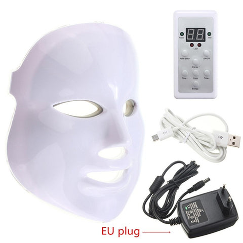 Photon LED Skin Rejuvenation Therapy Face Facial Mask 3 Colors Light Wrinkle Removal Anti Aging