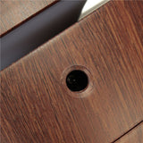 USB Wooden Ultrasonic Aroma Humidifier Air Essential Oil Diffuser with Color Changing LED Lamp