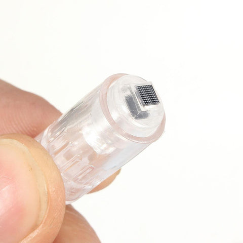 Disposable Anti-aging Derma Skin Roller Needling Silver Golden Silicon Wafer Cartridge Tips Skin Care