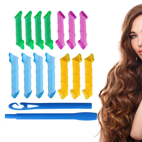 Long Spiral Curls Top Up Pack Hair Curler Curls Former for Wavy Tight Spiral Curls