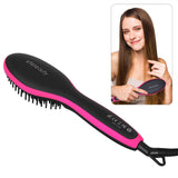 ETEREAUTY Professional Scaldproof Anion Hair Straightening Brush Anti-Scald Fast and Easy Hair Straightener for Beauty Styling