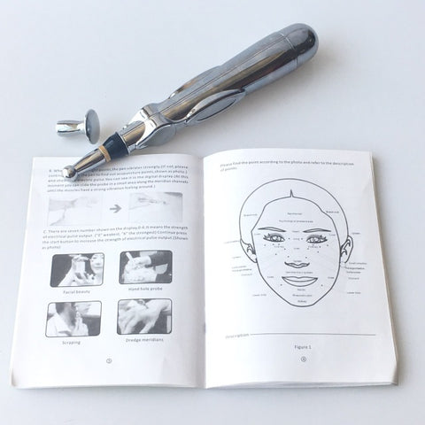 Health Care Electric Meridians Laser Acupuncture Magnet Therapy Instrument Massage Meridian Energy Pen Massager Facial Care Tool